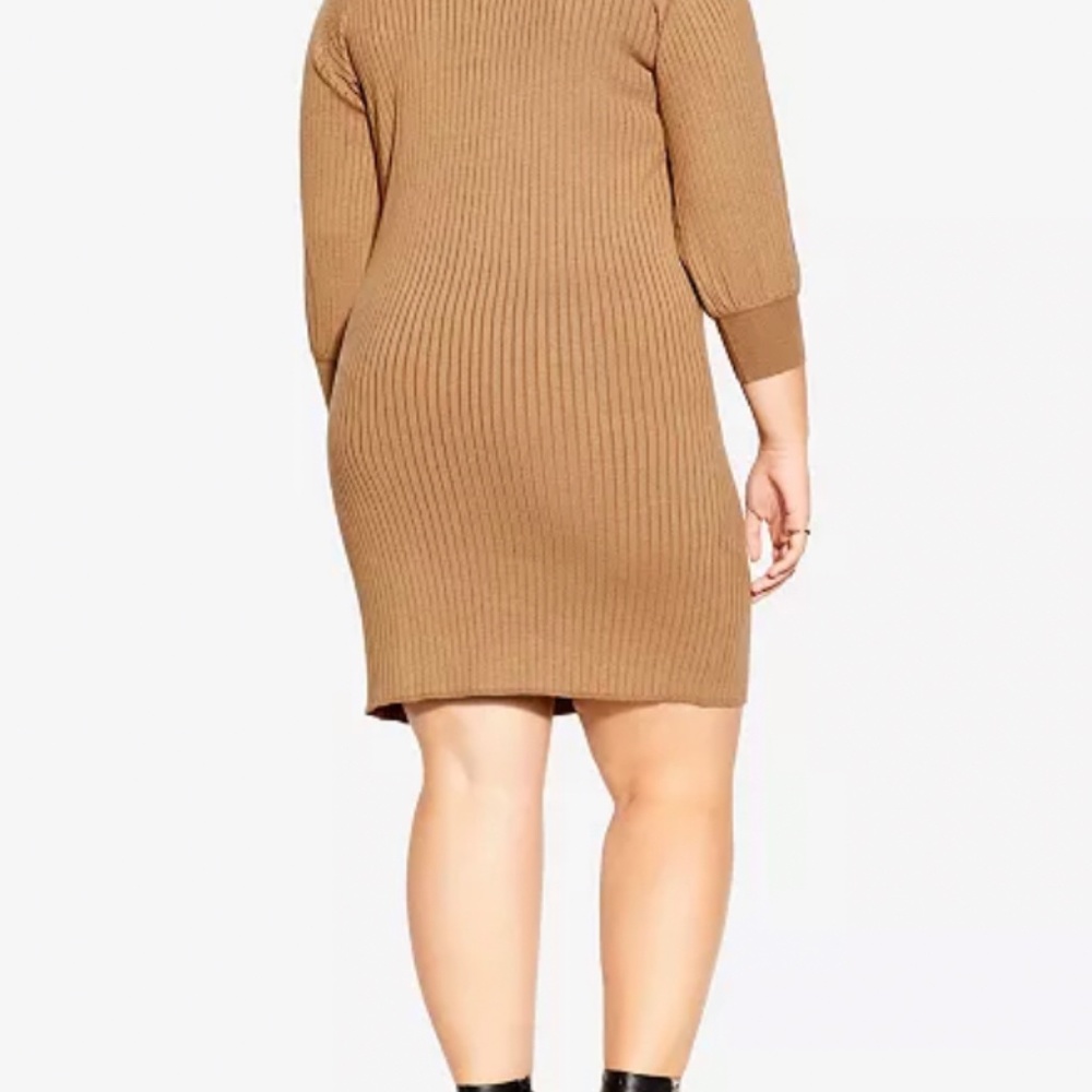 NWT City Chic Balloon Knit Dress Size 16 - Picture 2 of 8